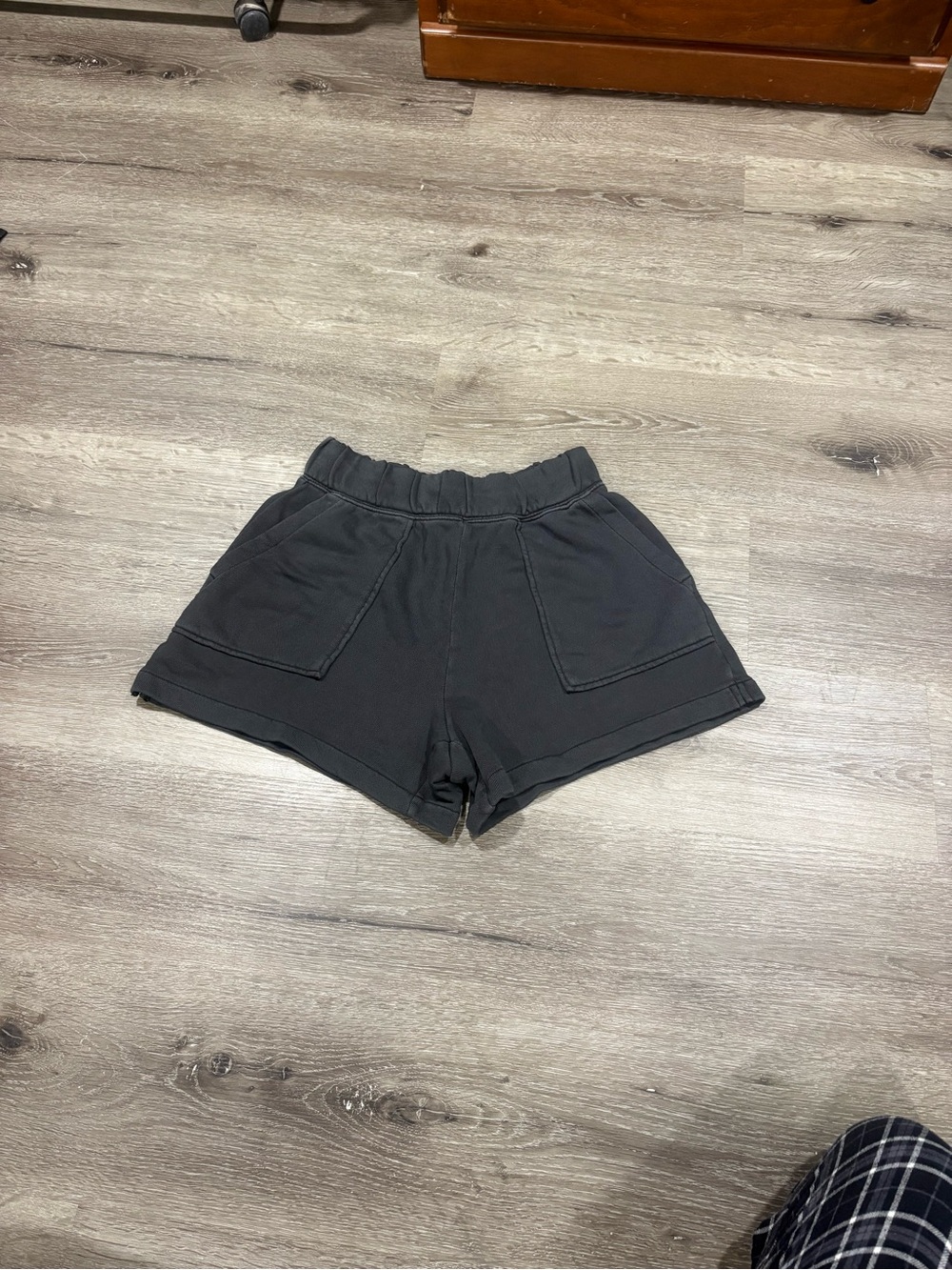 Aerie Black Casual Elastic-Waist Lounge Shorts